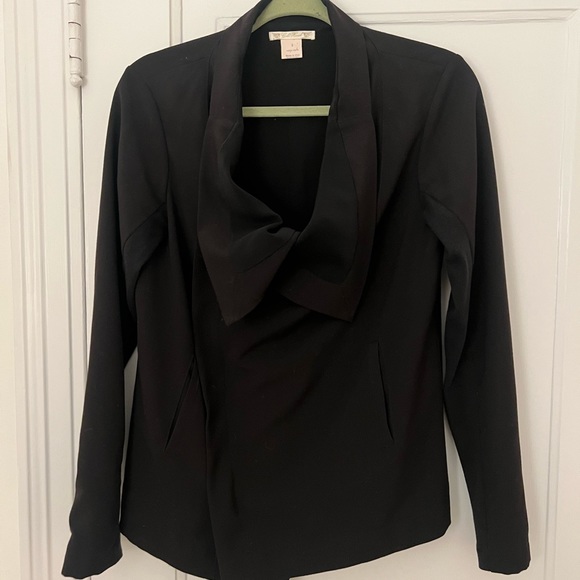 Gold Hawk silk fluid blazer jacket, size S, black - Picture 5 of 5